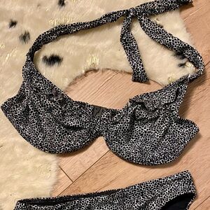 Freya Monochrome Animal Print Bikini
